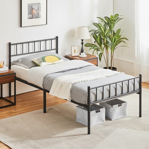 3ft single metal bed frame - single,