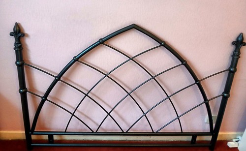 Double bed black metal - double,