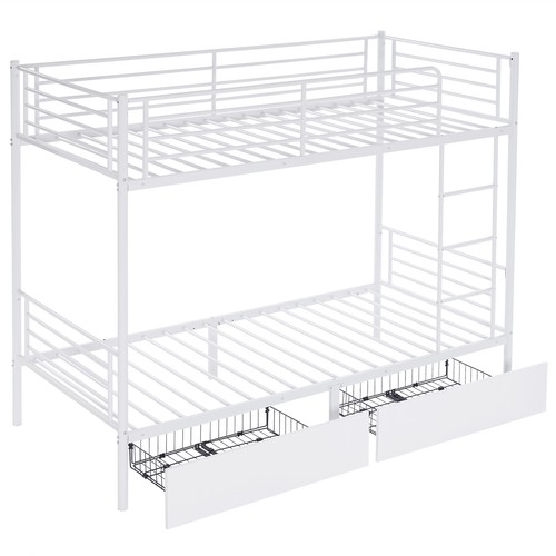 Kids twin bunk bed drawers - kids,