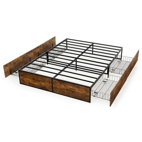 Double iron bed frame - iron,