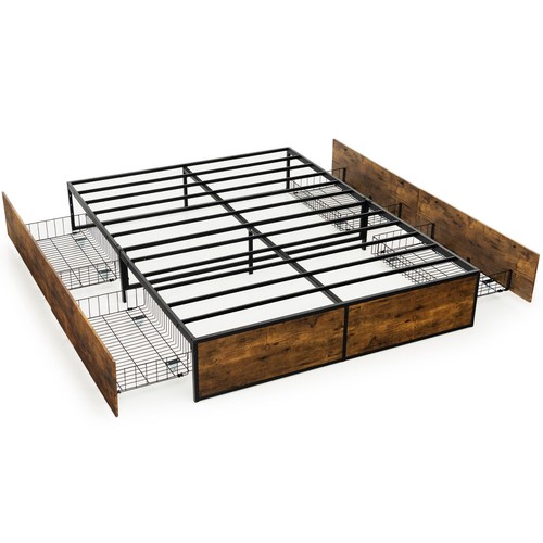Double iron bed frame - iron, 4