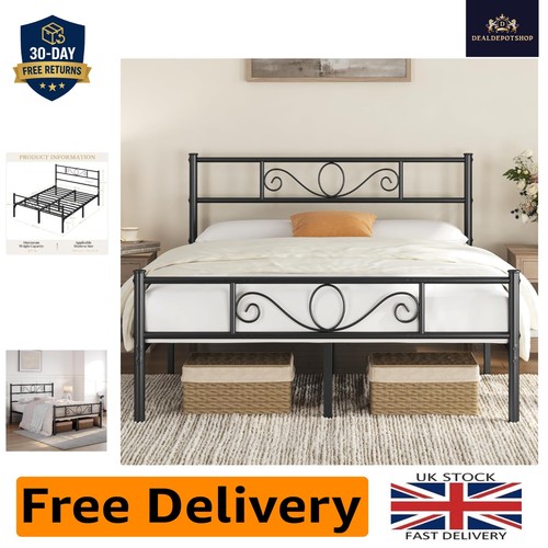 Sturdy metal double - double, bed