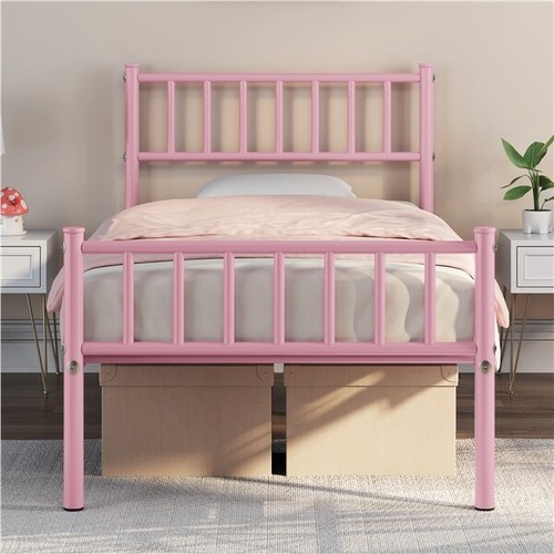 Single metal bed - metal, with